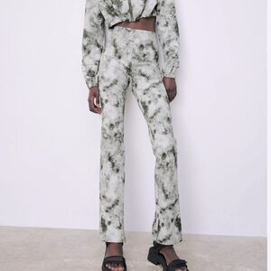 ZARA Tie-Dye Flare leggings for Tall Women